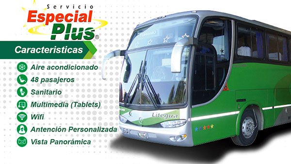 Bus Especial Plus Litegua Guatemala